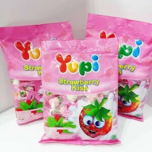 CEK BPOM Kembang Gula Lunak Jeli Rasa Stroberi (Strawberry Kiss) Yupi