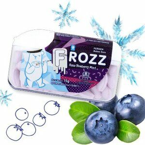 CEK BPOM Permen Rasa Blueberry Mint Frozz