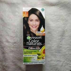 Cek Bpom Color Naturals - Cream Hair Colorant 3 Coklat Gelap Garnier