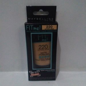 Cek Bpom Fit Me! Matte + Poreless Liquid Foundation 220 Natural Beige Maybelline