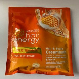 Cek Bpom Hair Energy Fibertherapy Hair & Scalp Creambath Royal Jelly Extract Makarizo