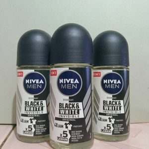 Cek Bpom Men Black & White Invisible Original Deodorant Roll On Nivea