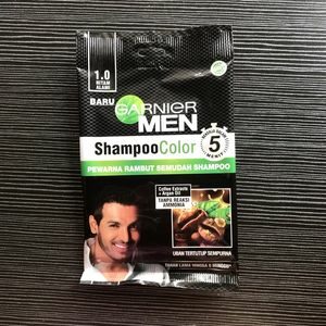 Cek Bpom Men Shampoo Color 1.0 Hitam Alami - Hair Colorant Garnier