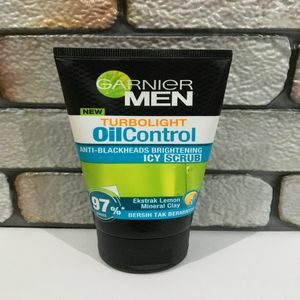 Cek Bpom Men - Turbo Light Oil Control Anti - Blackheads Brightening Icy Scrub Garnier