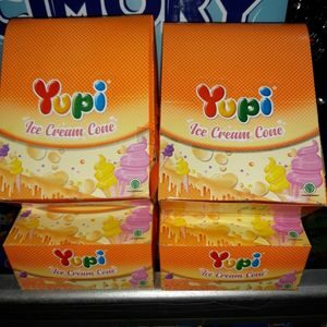 Cek Bpom Kembang Gula Lunak Jeli Aneka Rasa Bentuk Ice Cream Cone (Stroberi, Nanas, Blackcurrant, Vanila) Yupi