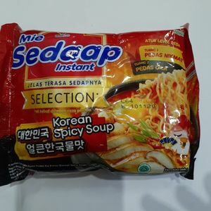 Cek Bpom Mi Instan Kuah Rasa Ayam Pedas Ala Korea (Korean Spicy Soup) Sedaap