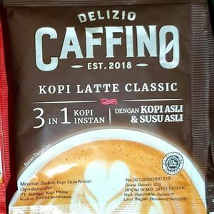 Cek Bpom Minuman Serbuk Kopi Gula Krimer (Kopi Latte Classic) Caffino