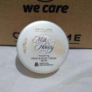 Cek Bpom Milk & Honey Gold Nourishing Hand & Body Cream Small Pack Oriflame Sweden