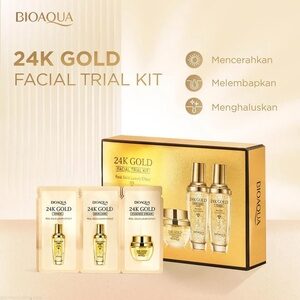 CEK BPOM Bioaqua 24K Gold Facial Trial Kit