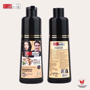 CEK BPOM Cultusia Color Fast Hair Shampoo Original Black With extract Jahe & Minyak Zaitun