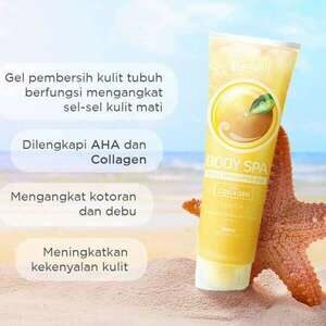 CEK BPOM Body Spa Body Exfoliating Gel Lemon With Collagen