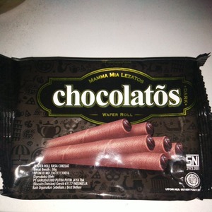 Cek Bpom Chocolatos Wafer Roll Rasa Cokelat (Dark)