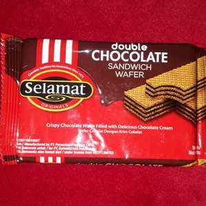 Cek Bpom Wafer Cokelat Dengan Krim Cokelat (Double Chocolate) Selamat