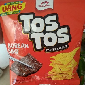 Cek Bpom Makanan Ringan Tortilla Rasa Bbq Korea (Korean Bbq) Tos Tos
