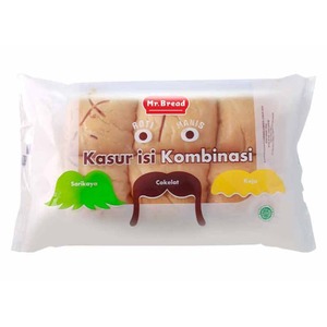 Cek Bpom Roti Manis Kasur Kombinasi (Sarikaya, Cokelat, Keju) Mr. Bread