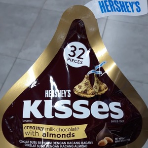 Cek Bpom Cokelat Susu Dengan Kacang Almond (Creamy Milk Chocolate With Almonds) Hersheys Kisses