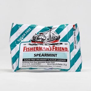 Cek Bpom Kembang Gula Rasa Spearmint (Spearmint Flavour Lozenges) Fisherman`s Friend