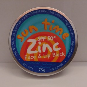 Cek Bpom Zinc Sunscreen Face & Lip Block Cream Sun Time