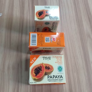 Cek Bpom New Brightening Papaya Soap With Vitamin A,C,E & Niacinamide Thai