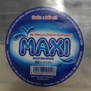 Cek Bpom Air Minum Dalam Kemasan (Air Mineral) Maxi