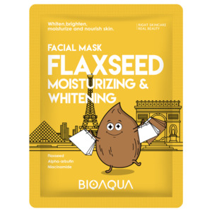Cek Bpom Flaxseed Moisturizing & Whitening Facial Mask Bioaqua