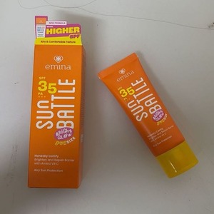 Cek Bpom Sun Battle Bright Glow Honestly Comfy Brighten & Repair Barrier Airy Sun Protection Spf 35 Pa+++ Emina