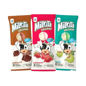 Cek Bpom Permen Susu Lollipop Aneka Rasa (Cokelat, Stroberi, Melon) Milkita